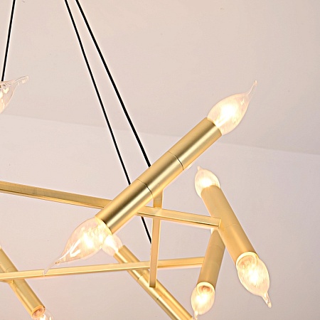 Подвесной Светильник Jonathan Browning Le Pentagone Chandelier 20 Light Imperiumloft 123487-22 - фото
