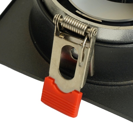 Светильник встраиваемый Feron DL3112 потолочный MR16 G5.3  черный + черный хром - фото