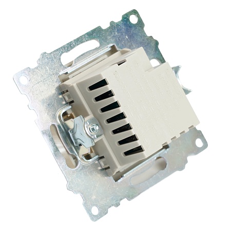 Розетка 2-местная USB + type C (механизм), 250В, 3А, max 20W, STEKKER, GLS10-7116-08, серия Катрин, золото - фото