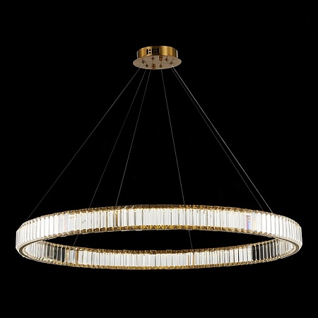 Люстра подвесная ST-Luce Латунь/Прозрачный LED 1*68W 4000K SL1622.313.01 - фото