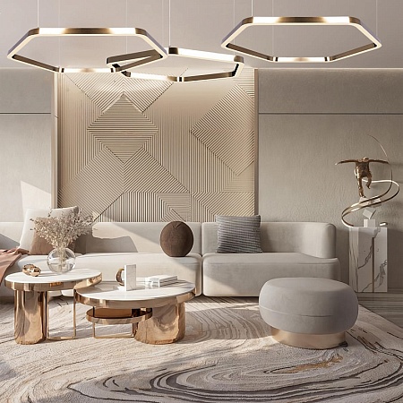 10243S Gold Подвесной светильник LOFT IT Titanium - фото