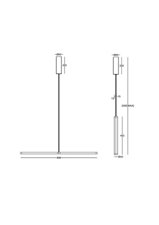 Подвесной светильник Maytoni Supersymmetry P096PL-L11WK1 - фото