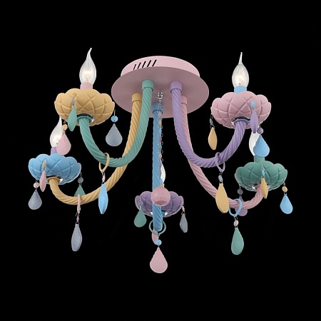 Люстра потолочная ST-Luce Разноцветный E14 5*40W SL1700.782.05 - фото