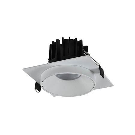 Св-к встр. Белый LED 1*10W 3000K 700Lm Ra>90 36° IP44 L100xW100xH64 85-265V ST758.538.10 - фото