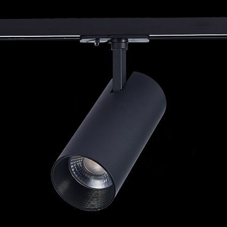 ST350.436.30.24 Св-к трек. Черный LED 1*30W 3000K 2 700Lm Ra?80 24° IP20 L177xW77xH204 100-240V Однофазная трековая система - фото