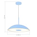 Светильник подвесной ST-Luce Голубой/Голубой LED 1*24W 3000K SL6128.703.01 - фото