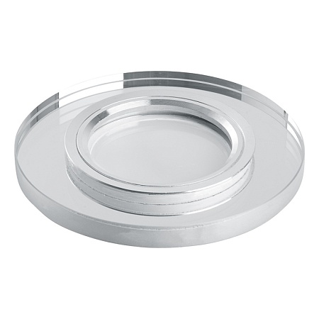 Светильник встраиваемый с белой LED подсветкой Feron CD8160 потолочный MR16 G5.3 белый - фото