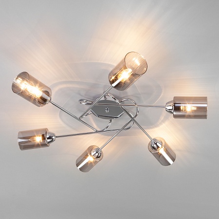 Потолочный светильник Eurosvet 30167/6 хром - фото