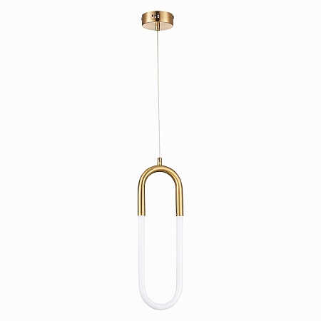 Подвес ST-Luce Латунь/Латунь, Белый LED 1*14W 3000K SL1579.303.01 - фото