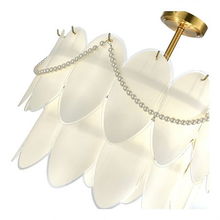 Светильник подвесной Золотистый/Молочно-Белый E14 9*40W SLE1651-203-09 - фото