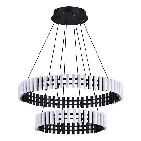 Люстра подвесная ST-Luce Черный/Белый LED 1*65W 3000K SL6203.403.65 - фото