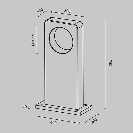 Ландшафтный светильник Outdoor O469FL-L7CM3K1 - фото