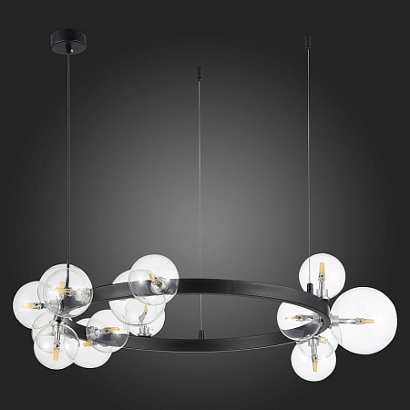 Светильник подвесной ST-Luce Черный/Прозрачный G4 15*5W SL1165.402.15 - фото