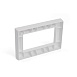 Рамка  2-местная (без перемычки),  пластик, STEKKER, PFR00-7012-01, серия Катрин, белый - фото