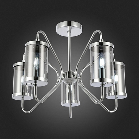 Светильник потолочный Хром/Дымчатый E14 5*40W SLE102302-05 - фото