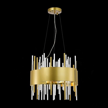 Люстра подвесная ST-Luce Матовое золото/Матовое золото,Прозрачный E14 8*40W SL1633.203.08 - фото