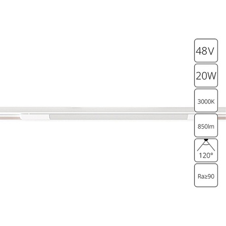 Магнитный трековый светильник Arte Lamp OPTIMA A7284PL-1WH - фото