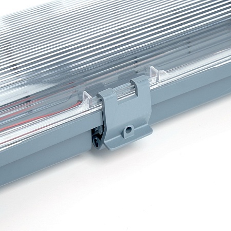 Светильник накладной IP64, 220V, 2*60Вт  2*Е27, белый , серии Альтан, ФБУ 05-2*20-001 - фото