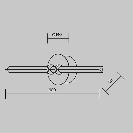 Настенный светильник (бра) Maytoni Plume MOD340WL-L10BS3K - фото