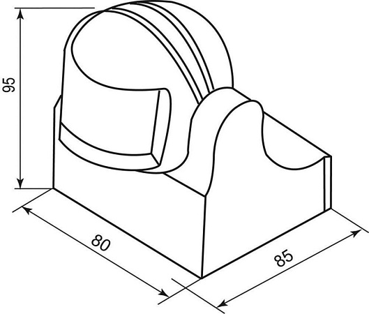 Датчик движения 1200W 12m 180° белый, SEN11 - фото