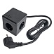 HM10-41-01 Удлинитель 3-местный с/з, 3x1мм2, 1.5м, 250В, 16А, 2USB+1С, 5V 3,1А, серия Comfort, черный - фото
