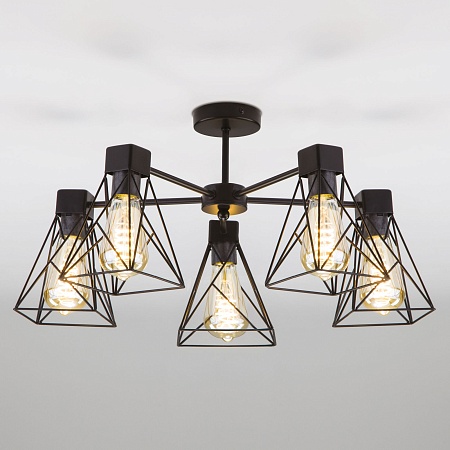 Потолочный светильник Eurosvet 70107/5 черный - фото