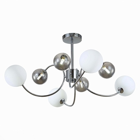 Светильник потолочный Хром/Белый, Дымчатый G9 LED 8*5W SLE220912-08 - фото