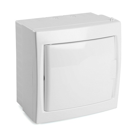 Бокс настенный STEKKER EBX50-3/04-20 4 модуля, белый, пластик, серия Standart - фото