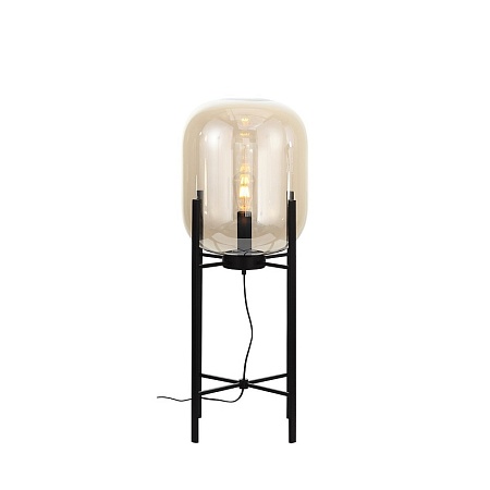 Торшер ST-Luce Черный/Коньячный E27 1*40W (из 2-х коробок) SL1050.515.01 - фото