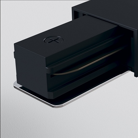 Трековая система Technical однофазная для натяжного потолка чёрная 150x150x150 TS-Z-150-TR005-1-GU10-B