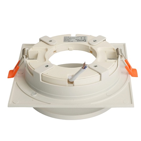 Светильник встраиваемый Feron DL701 потолочный GX70 белый квадрат - фото