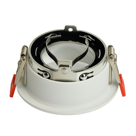 Светильник встраиваемый Feron DL3102 потолочный MR16 G5.3 белый + хром - фото