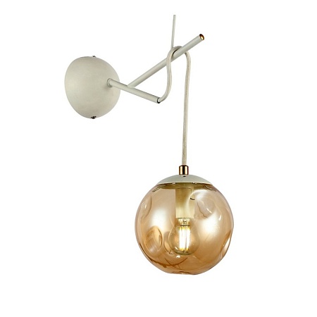 Светильник настенный Белый/Янтарный E14 1*40W SLE110201-01 - фото