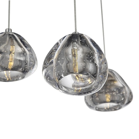 Светильник подвесной ST-Luce Хром/Прозрачный с пузырьками воздуха LED 13*3W 3000K SL6017.101.13 - фото