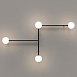Настенный Светильник Lines 4 Черный Imperiumloft 189565-26 - фото