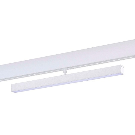 Магнитный трековый светильник Белый LED 1*12W 4000K 850Lm Ra>90 120° IP20 L405xW22,5xH9 ST802.546.12 - фото