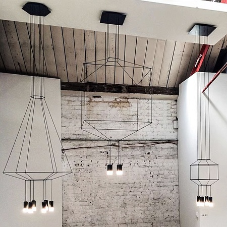 Подвесной Светильник Via Wireflow Polyhedral 0307 Pendan Light Imperiumloft 84532-22 - фото