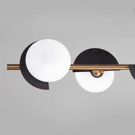 Подвесной светильник Eurosvet 70149/6 черный/латунь - фото