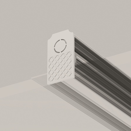 Заглушки к встраиваемому шинопроводу Exility 2шт белый - фото