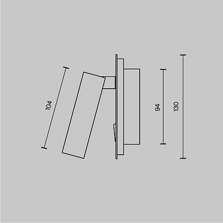Настенный светильник (бра) Technical Ios 176 C175-WL-01-6W-W - фото