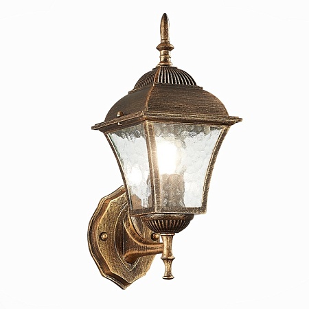 Светильник уличный настенный ST-Luce Бронза/Бронза, Прозрачный E27 1*60W SL082.201.01 - фото