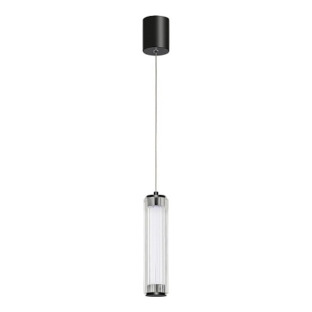 Светильник подвесной ST-Luce Черный/Прозрачный LED 1*8W 4000K SL6224.403.01 - фото