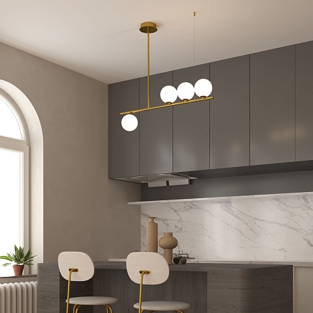 Подвесной светильник Eurosvet 70136/4 золото - фото