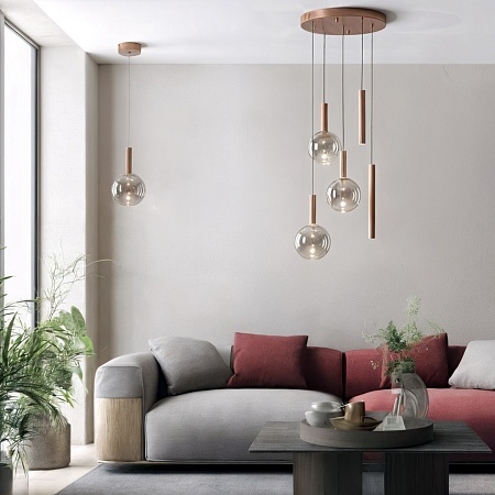 Потолочный подвесной светильник Denkirs DK6535-CO - фото