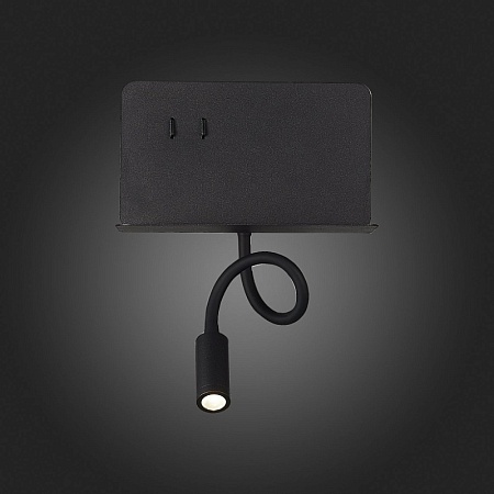 Светильник настенный ST-Luce Черный/Черный LED 2*3W 4000K SL1576.401.02 - фото