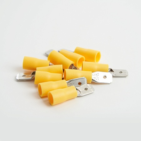 Наконечник плоский Изолированный (папа) РпИп 6-250, STEKKER, LD401-60250 (DIY упаковка 10 шт) - фото