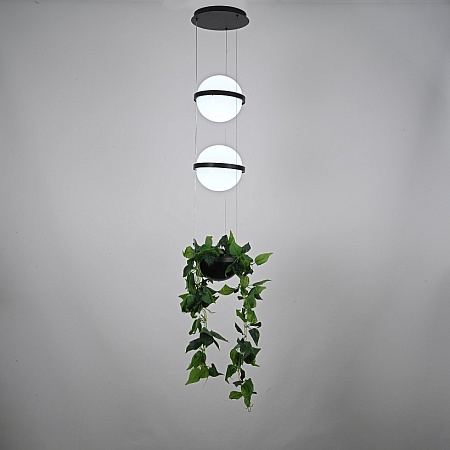 Подвесной Светильник Palma Wall Lamp 2 Шара + 1 Вазон Imperiumloft 168491-22 - фото