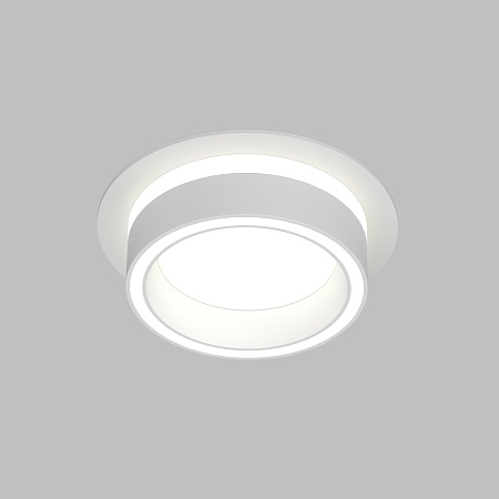 DK2100-WH Встраиваемый светильник NIKO, IP 20, до 15 Вт, GX53, LED, белый, акрил, алюминий - фото