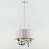 Подвесной светильник Eurosvet 10122/6 белый/прозрачный хрусталь Strotskis Smart (10106/6)