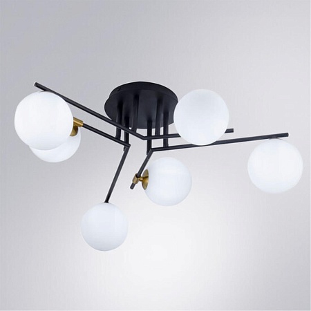 Потолочная люстра ARTE LAMP A2243PL-6BK - фото